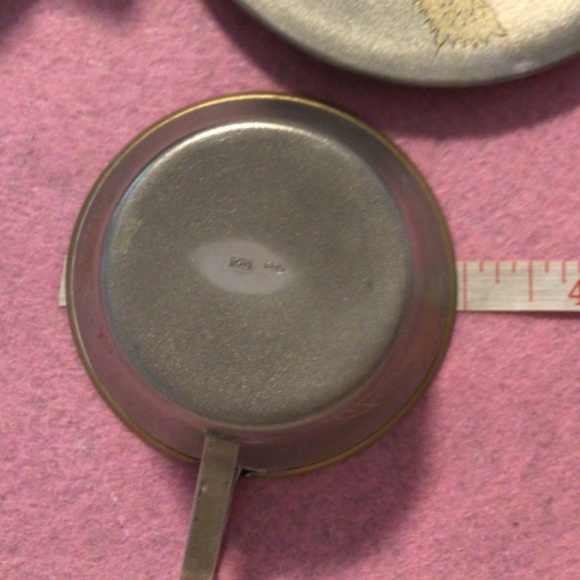 Two sets Vintage Solid Silver Demitasse Cups and Saucers Russian Mid Century - Picture 4 of 12